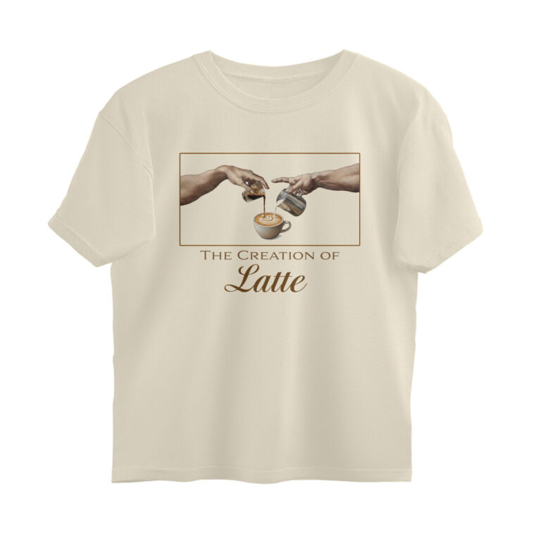 coffee lover oversized t shirt the creation