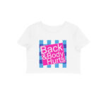 twisted logo crop top hurts