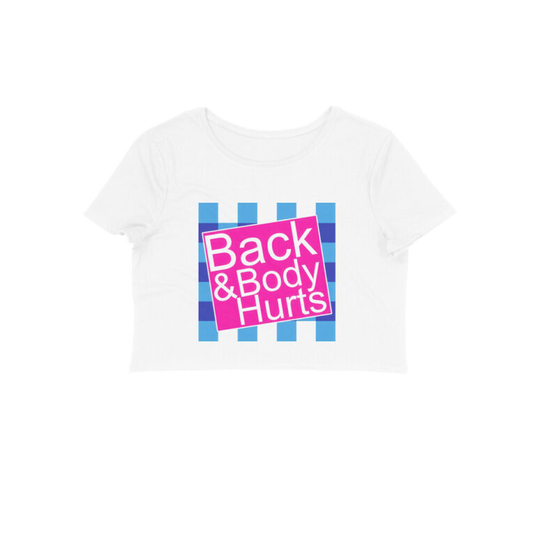 twisted logo crop top hurts