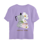 coffee lover oversized t shirt coffee time