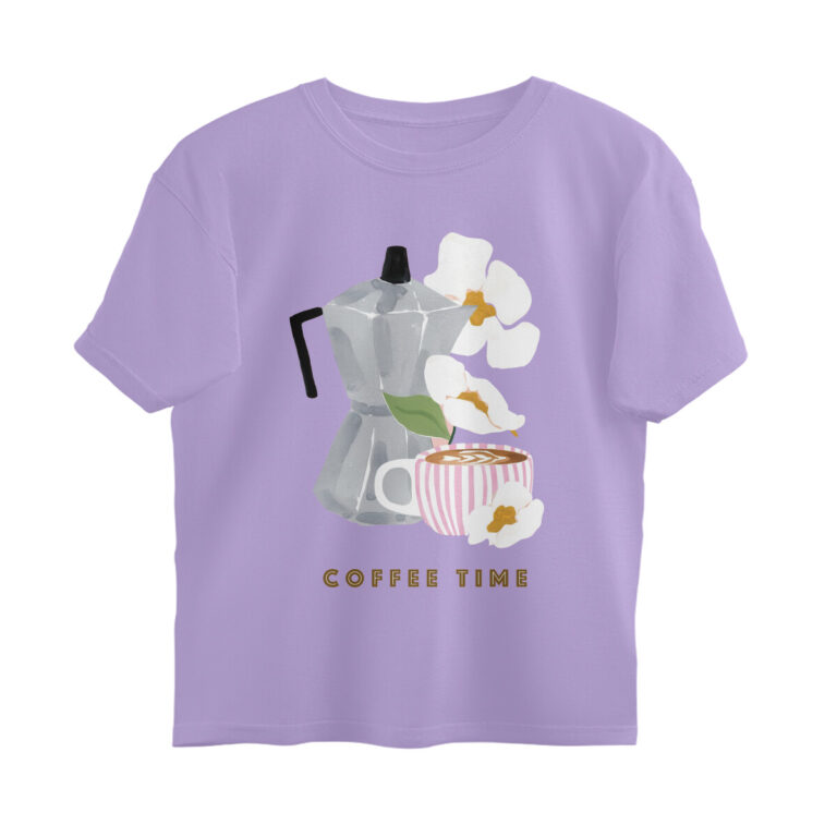 coffee lover oversized t shirt coffee time