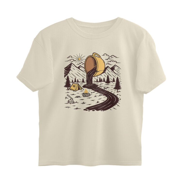 coffee river oversized t shirt