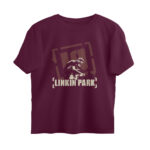 linkin park oversized t shirt spray paint