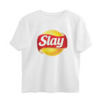 twisted logo oversized t shirt slay