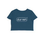 dur reh crop top twisted logo