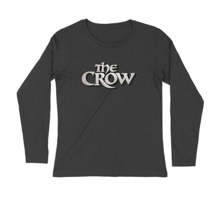 the crow full sleeves t shirt (both sides)