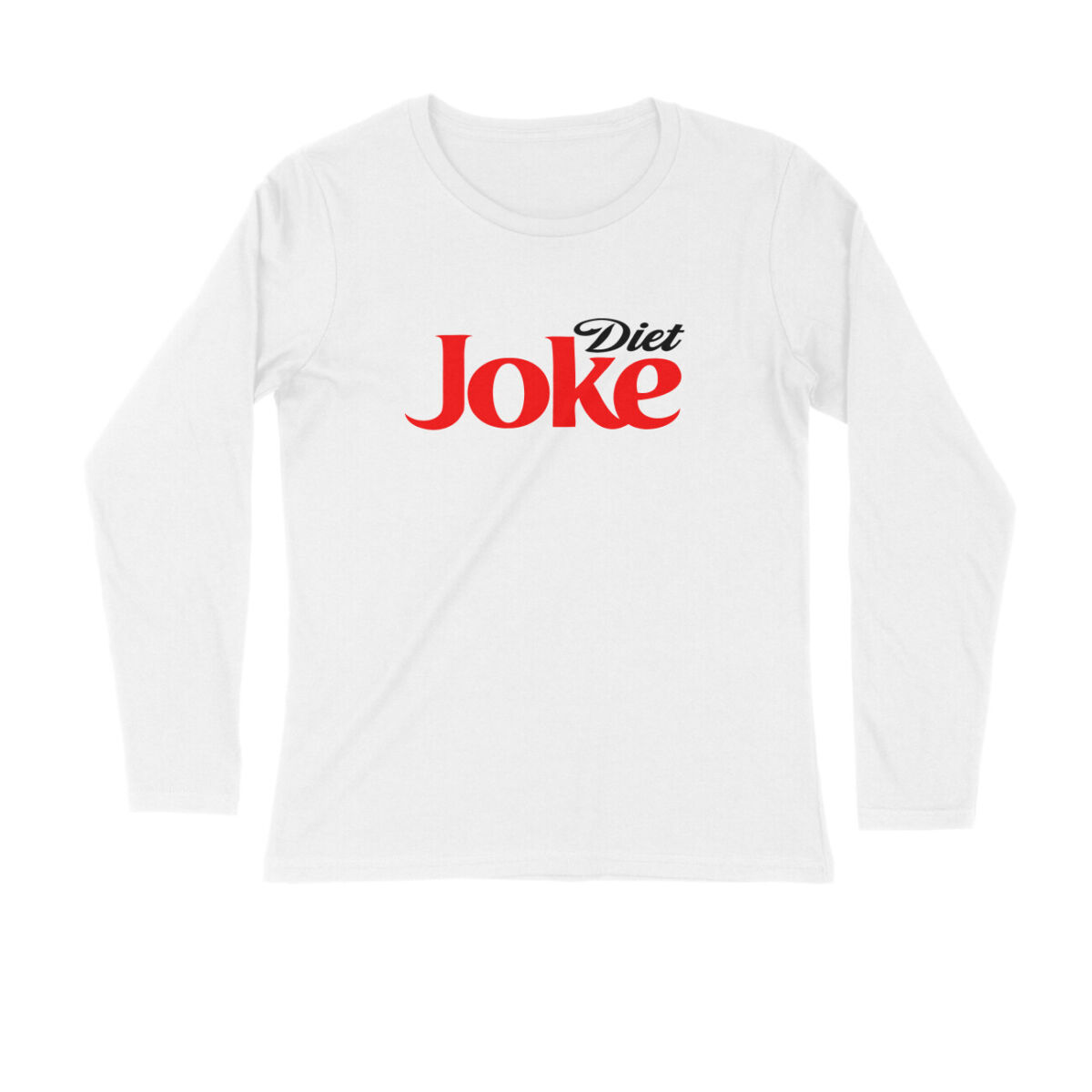 front-695a93920baf5-White_S_Men_Round_Long_Sleeves.jpg twisted logo full sleeves t shirt diet joke
