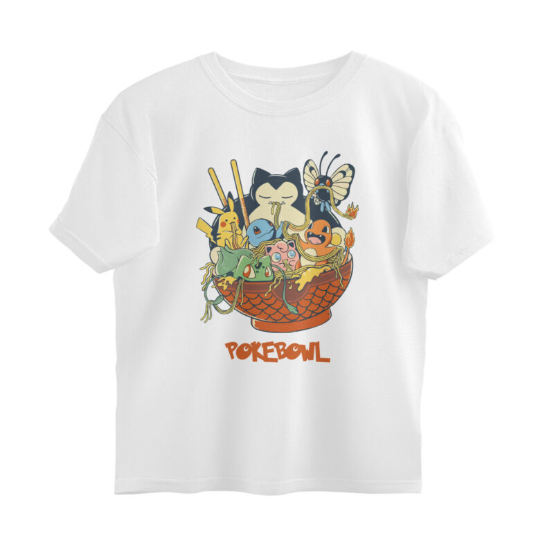 Size XS White Pokemon Oversized T-shirt - Pokebowl