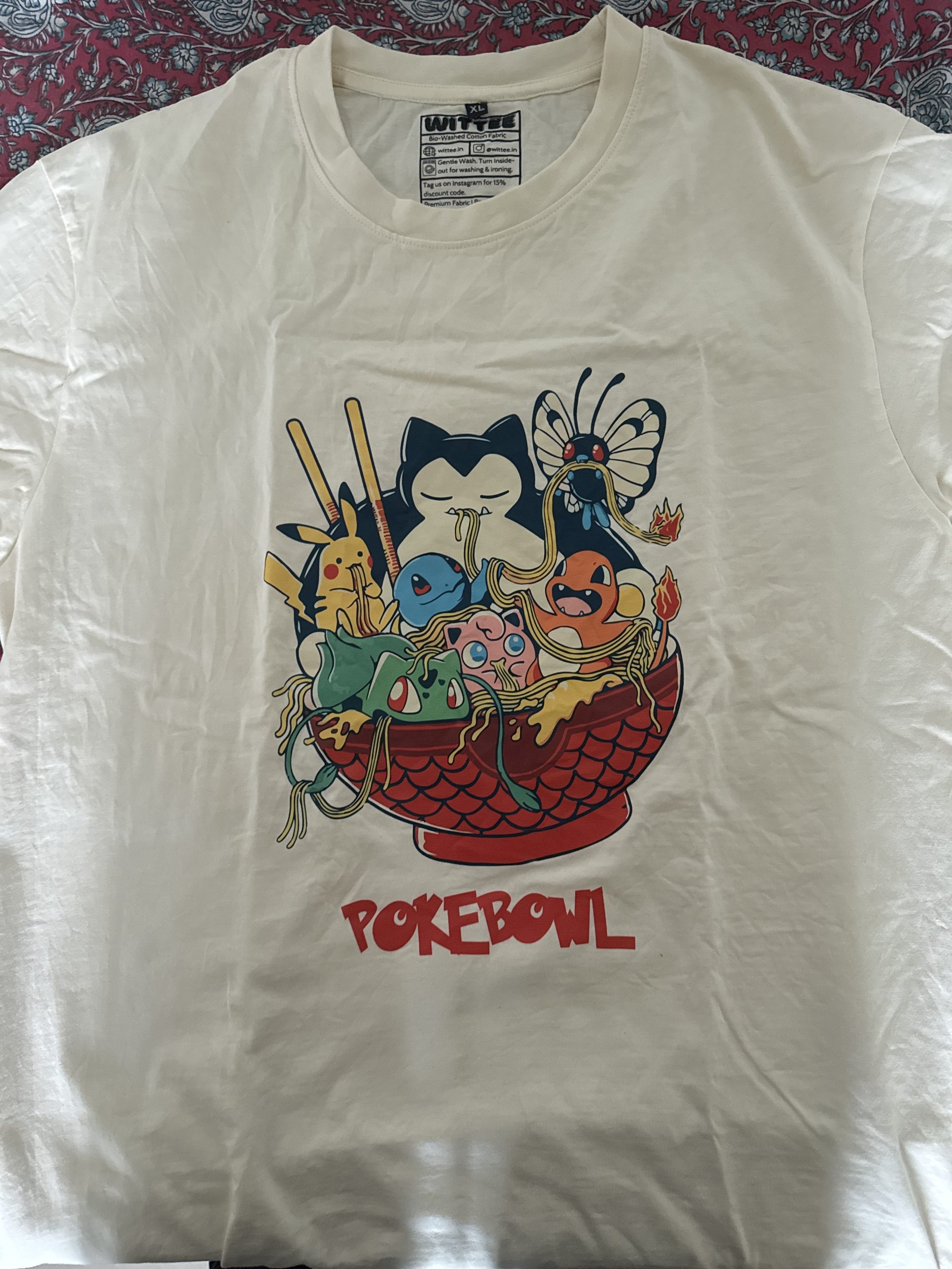 Click to view full screen pokemon oversized t shirt pokebowl