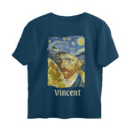 van gogh oversized t shirt paper collage
