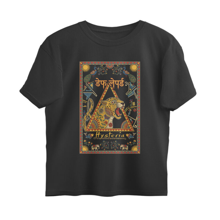 def leppard ovesized t shirt indian art