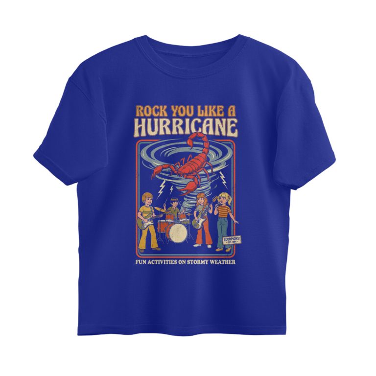 scorpions oversized t shirt rock you like a hurricane