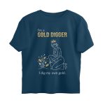 feminism oversized t shirt gold digger