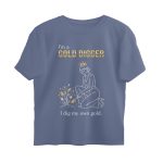 feminism oversized t shirt gold digger