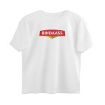 twisted logo oversized t shirt bindaass