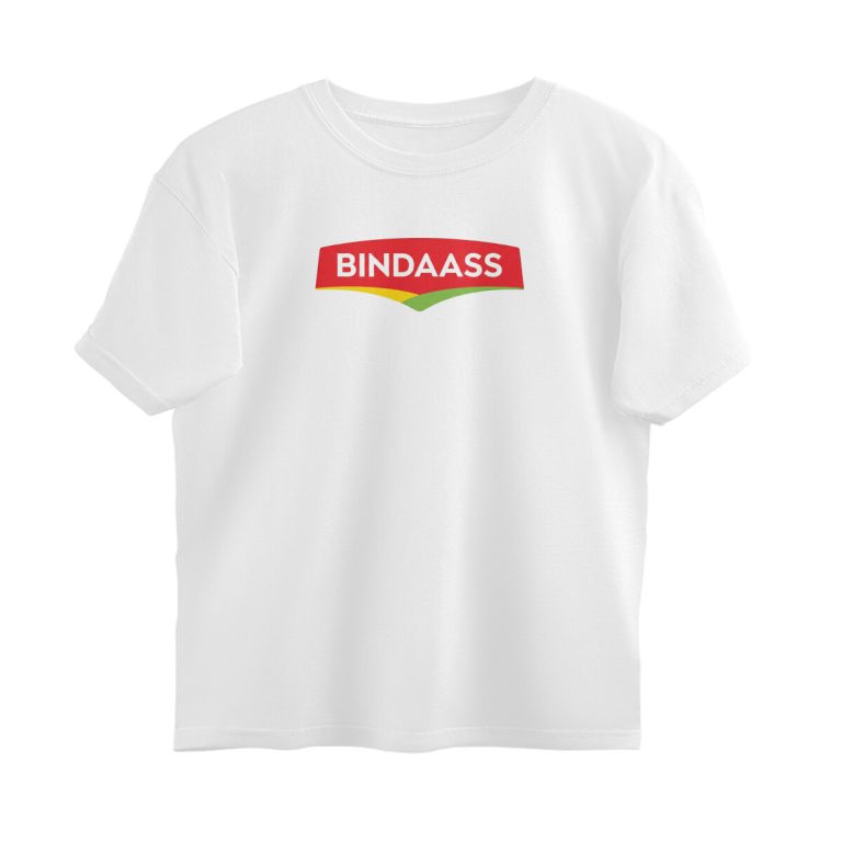 twisted logo oversized t shirt bindaass