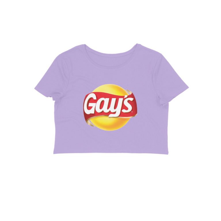 twisted logo crop top gays