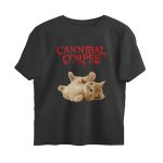 cannibal corpose oversized t shirt cat
