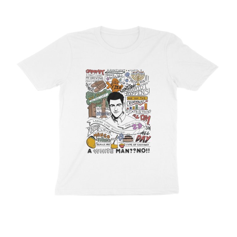 new girl t shirt schmidt collage
