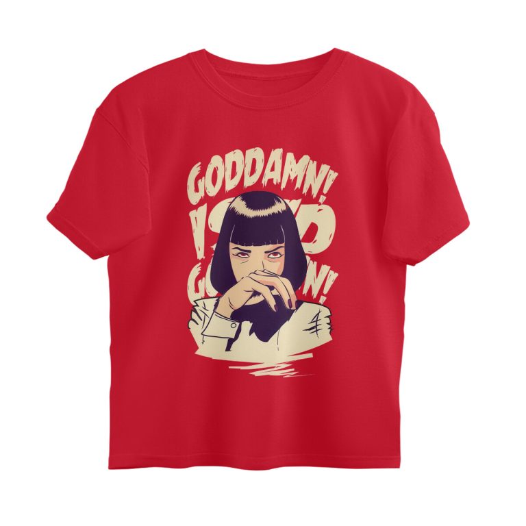 pulp fiction oversized t shirt goddamn!