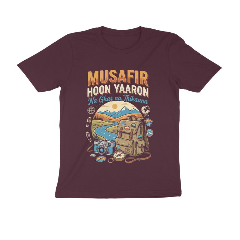travel t shirt musafir hoon yaaron