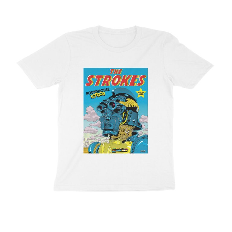 the strokes t shirt retro pop