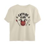 cat fire club oversized t shirt