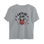 cat fire club oversized t shirt