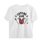 cat fire club oversized t shirt