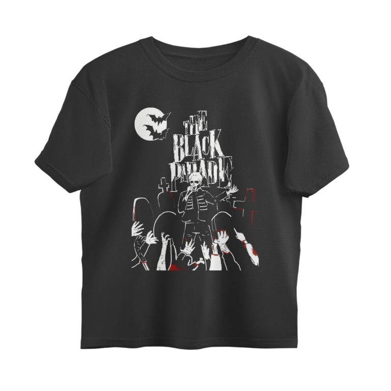 mcr oversized t shirt black parade