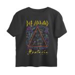 def leppard oversized t shirt hysteria line art
