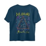 def leppard oversized t shirt hysteria line art