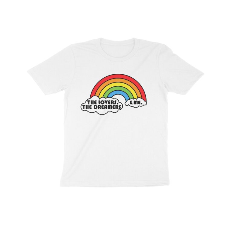 the lovers and dreamers rainbow kids t shirt
