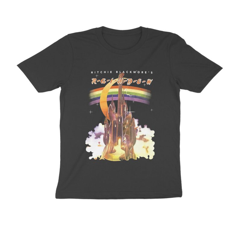 Size 4XL Black Rainbow band T-shirt