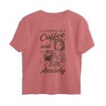 coffee and anxiety oversized t shirt retro graphic