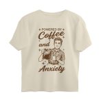 powered by coffee oversized t shirt