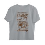 powered by coffee oversized t shirt