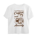 powered by coffee oversized t shirt