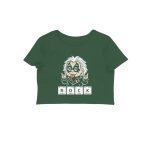 music lover crop top rock scientist