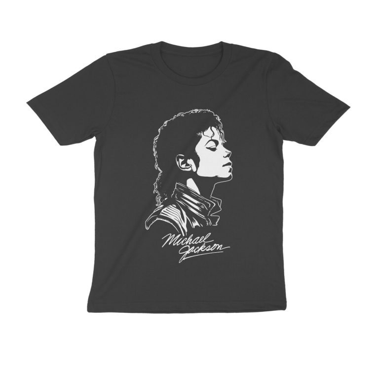 michael jackson t shirt portrait dark colors