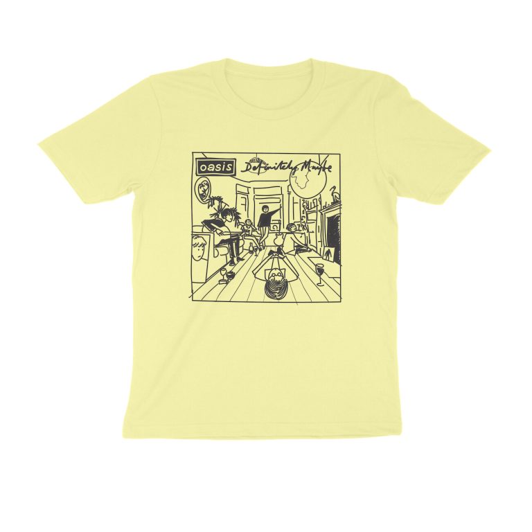 oasis band t shirt definitely maybe doodle