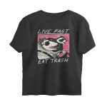 live fast eat trash oversized t shirt