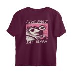 live fast eat trash oversized t shirt