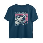 live fast eat trash oversized t shirt