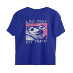 live fast eat trash oversized t shirt