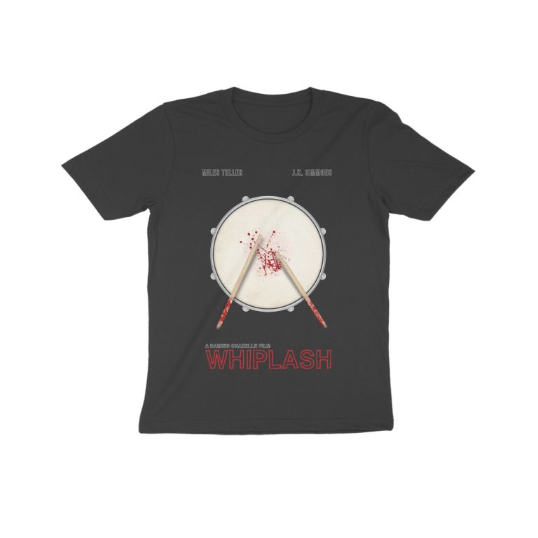 whiplash kids t shirt drum
