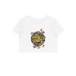 fleetwood mac crop top floral design