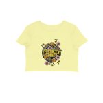 fleetwood mac crop top floral design