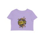 fleetwood mac crop top floral design