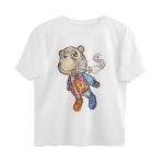 ye oversized t shirt graduation bear scribble